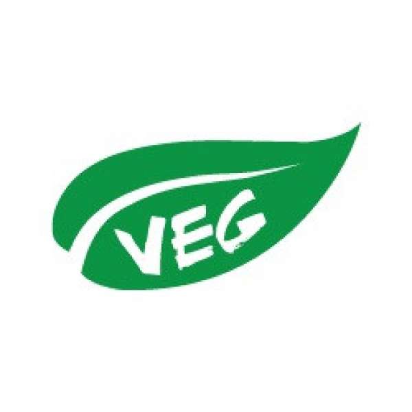 Vegetarian label or stamp on white background, vector illustration Stock  Vector Image & Art - Alamy